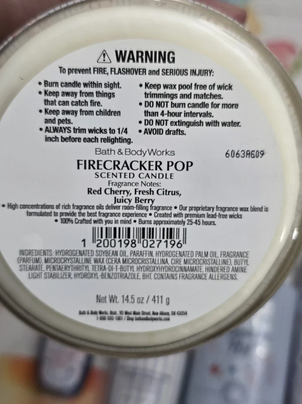 Bath Body Works Firecracker Pop Body Care & Candle 7 Piece Gift Set New RARE